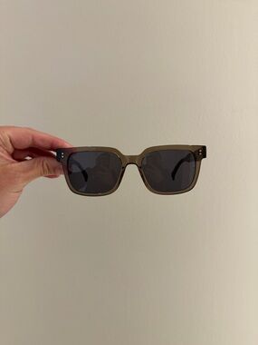 RAEN Sunglasses in Smokey Olive Frame with Dark Lenses